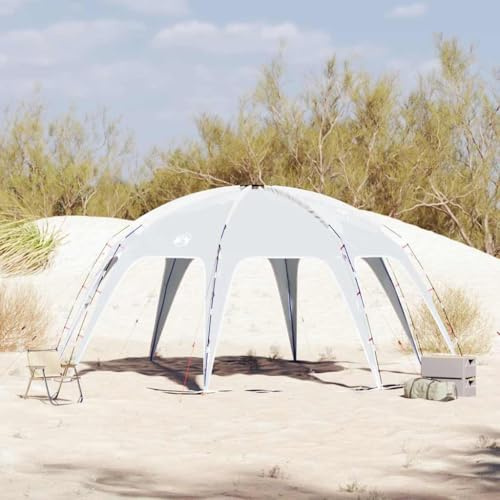 Party Tent, Grey, Waterproof, 525 x 525 x 255 cm, Polyester Outdoor Gazebo for Family, Garden, Camping, Picnic, Pool Cover, with Carry Bag