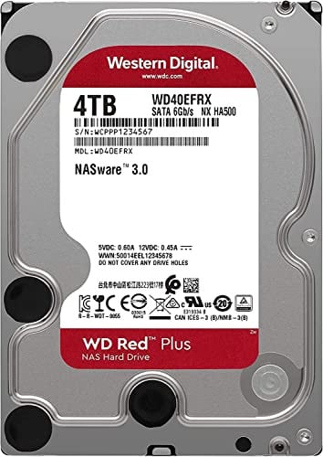 WD Red WD40EFRX WD40EFRX - Hard disk interno per NAS, 4 TB, 3,5, 5400 giri/min, ricondizionato