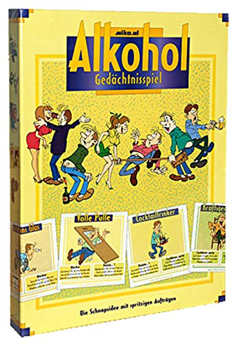 Alkohol Gedächtnisspiel Partyspiel Brettspiel für Erwachsene Memory