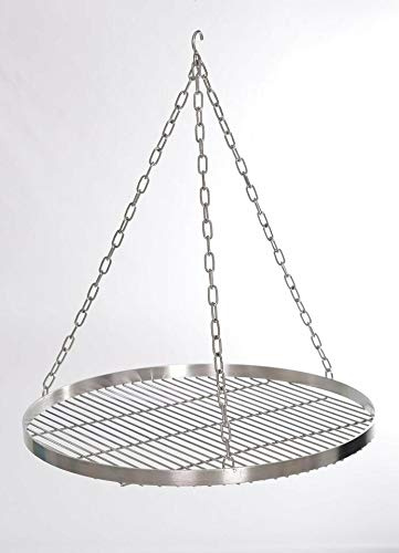 Ø 50cm Edelstahl Schwenkgrill 14 mm Stababstand Grill Grillrost Schwenker V2A Grillrost Feuerschalen Grillschalen Rundgrill