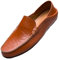 Unitysow Mocasines Hombres Zapatos de Vestir Casuales Holgazanes Slip On Verano Plano Cuero Zapatos de Conducción Zapatillas Marrón 45EU