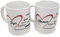 Mug amour maman papa je t'aime duo Lot de 2 tasses céramique avec coeur et compliments haute Qualité Idée Cadeau Originale pour parents Anniversaire Noël Fête Mère Père 325ml