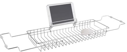 Present Time Pont de Baignoire Design métal Iglo - L. 61/86 cm - Argent