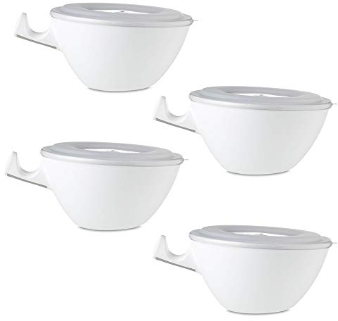 Mepal Loomm ESS Schale Porzellan Kunststoff (weiß 4er Set)