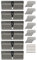 6x Profilzylinder 90 mm 45/45 gleichschließend inkl. 30 Schlüssel