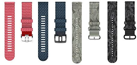 Polar Gewebtes Armband 22mm Rot S/M