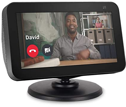 IRONA Ständer für Amazon Echo Show 5 (1. und 2. Generation), Zubehör Kompatibel mit Amazon Alexa 5, Schwenk- und Neigefunktion, Schwarz