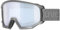 Uvex athletic FM - Skibrille für Damen und Herren - Filterkategorie 2 - beschlagfrei - rhino matt/silver-blue - one size