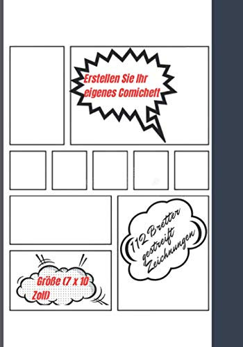 Erstellen Sie Ihr eigenes Comicheft:: comic-workshop/ comic-workshop comics selbst zeichnen und schreiben/ Mach dein eigenes Comicbuch/ 112 leere ... für Jugendliche, Kinder & Erwachsene .