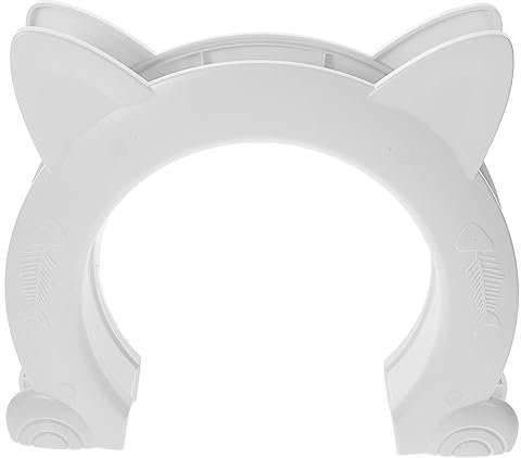 Balacoo Cat Door for Interior Exterior Pet Kitty Safe Door Interior Cat Doors Cat Screen Door Corridor Door Tunnel Pet Supply White