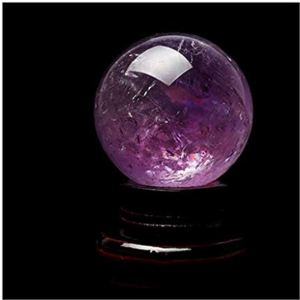 caihuashopping Fotokugel Natürliche Rohstein Amethyst Kugel zerbrochenes Glas Glaskugel Büro Lucky Ball Feng Shui geweihte Geschenk-Dekoration Glaskugel Fotografie (Size : 10cm)