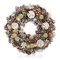 COM-FOUR® Türkranz Weihnachten - Adventskranz mit Pinienzapfen und grünen Äpfeln - Deko- und Tischkranz - liebevolle Handarbeit (Adventskranz XL)