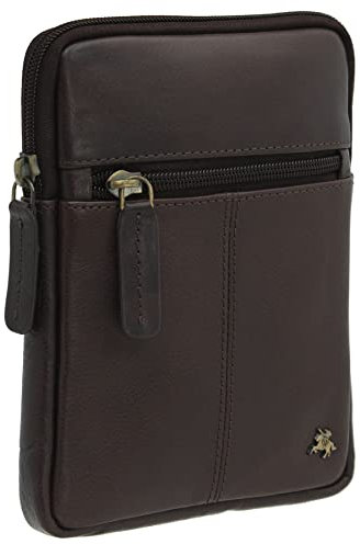 VISCONTI Leather Remi Small Belt/Shoulder/Cross Body Bag S10 Brown