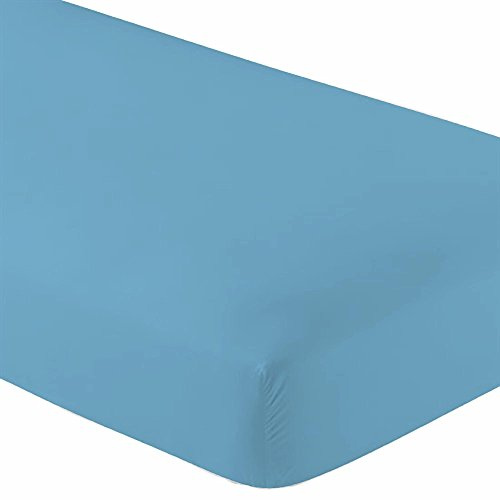 Microfiber Ultra Soft Queen Fitted Sheets (2-Pack) – 1800 Thread Count, Wrinkle-Resistant, Breathable, Hypoallergenic, Deep Pocket 15”, Fits Queen Size Beds, 60 x 80 (Light Blue)