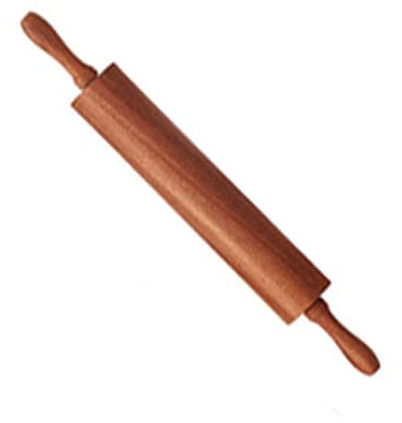 Wooden Rolling Pin,Hardwood Smooth Rollers,for Baking Bread Fondant,Pie Crust,Pizza Handmade Rolling Pin. (Color : Brown, Size : 15.7in*8.6in*1.7in)