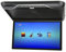 Cuifati 19in LCD 1080P Car Overhead Flip Down Monitor Full View Soffitto TV Digitale HD con Atmosfera Light Car Stereo Player MP5, HDMI IR FM USB SD 12V/24V(Nero)