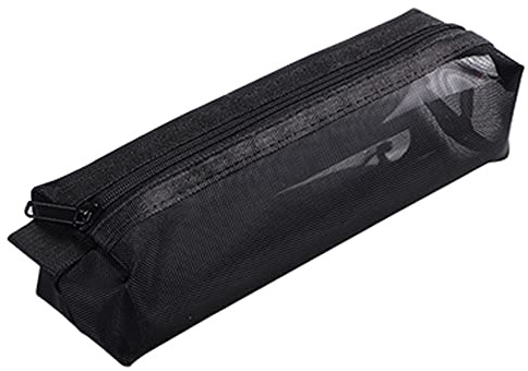 Federmäppchen, 20 cm große Federmäppchen Stifthalter Mädchen Jungen große Kapazität Federmäppchen Schule Schreibwaren Büro Aufbewahrung Make-up Tasche für Kinder Erwachsene Frauen Männer (schwarz)
