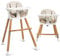 LIFEZEAL Baby Hochstuhl 2 in 1, Kinderhochstuhl mit Höhenverstellbarer Tisch, Mitwachsend Babystuhl ab 6 Monate, Kombihochstuhl mit Sicherheitsgurt & Fußstütze, Baby Highchair aus Holz
