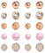Mayhoop 10 Paar 14G 5mm/8mm Piercingkugeln für Bauchnabelpiercing Chirurgenstahl oder Kunststoff Ersatzkugeln Perle Kristallkugeln für Bauchnabelpiercing für Frauen Rosegold