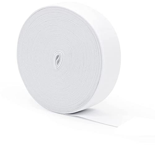SVUPUE Gummiband, 15 M Elastisch Band, Gummibänder, Breite 30 mm, für Hosen, Nähen, DIY Handgemacht, Weiß