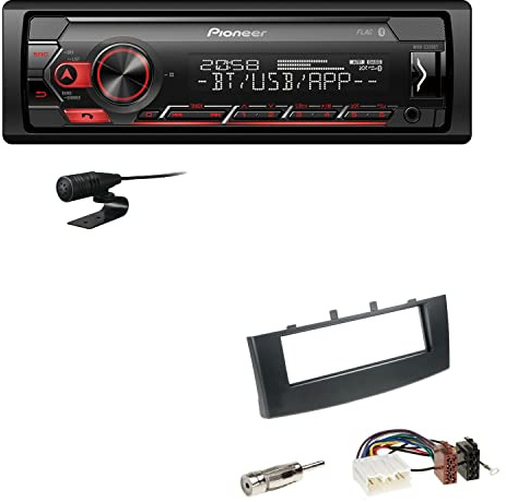 Pioneer MVH-S320BT 1-DIN Bluetooth Autoradio USB FLAC Spotify mit Einbauset passend für Mitsubishi Colt VI 2008-2012 schwarz