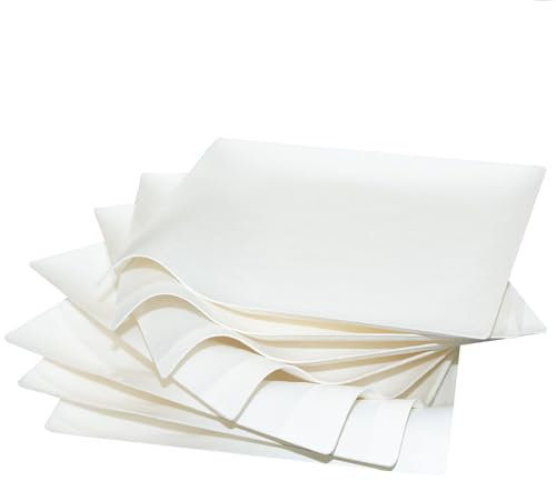 CMJJ 50ct Mini 5.9'' Square White Sugarcane Modern Small Dinner Plates, Compostable and Eco-Friendly Disposable Plates for Appetizers Cocktails, Ideal Parties, Buffets! (EP-SUSQ6)
