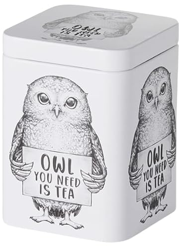 Teemando Dose Rosalie, 100 g Weißblech, eckig, Stülpdeckel geprägt 7,3 x 7,3 x 10 cm