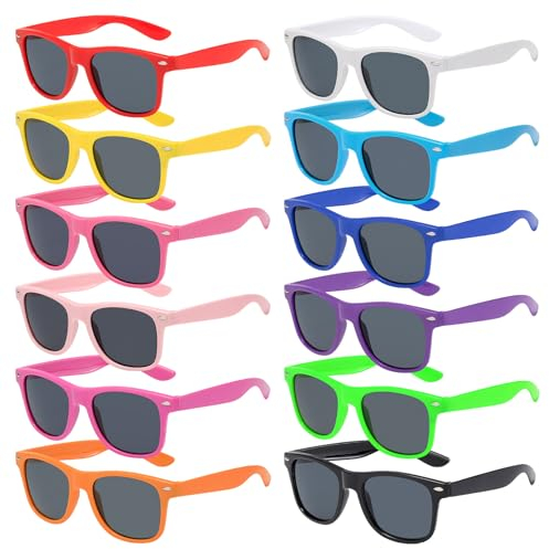 MEYAGOT 12 Pezzi Set di Occhiali da Sole, Occhiali da Sole per Feste, Occhiali da Festa di Carnevale, Occhiali Festa Gadget Matrimonio per Feste Discoteca Feste In Piscina
