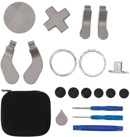 One Controller Joystick Ersatz, Professionelle 15-in-1 Metall-Thumbsticks für One Elite Controller Serie 2 (Silver)