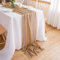 CHUQING Tischläufer Chiffon ,70 x 400 cm Stoff Tischläufer Hochzeit Table Runner Tischdeko Dekostoff