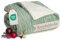 Blumtal Kuscheldecke 220x240 cm mit Zopfstrick-Optik - Oeko-TEX zertifizierte Mikrofaser Fleecedecke 220x240 cm mit weicher Sherpa-Innenseite - Sherpa Decke flauschig - Sofadecke kuschelig Grün/Weiß