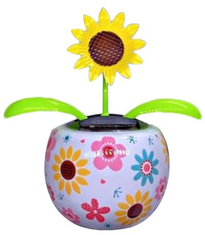 Solar Wackelfigur Auto, Auto-Armaturenbrett-Zubehör, tanzende Blume, Armaturenbrett-Dekoration, Heimtisch, Schreibtisch, Armaturenbrett, Auto-Dekoration, solarbetriebenes Ornament