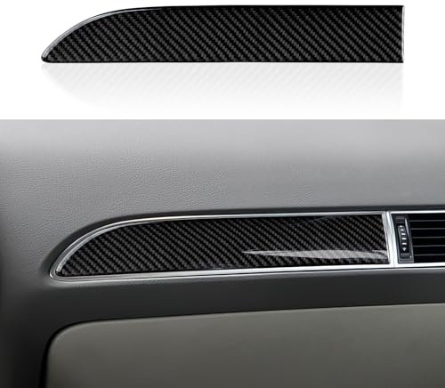Auto Armaturenbrett Kohlefaser Aufkleber Trim Cover Decals Kompatibel mit Audi A6 C6(2005-2011) /S6 C6(2006-2010) /RS6 C6 (2008-2010) Interieur Zubehör (Niedrigprofil-Version)