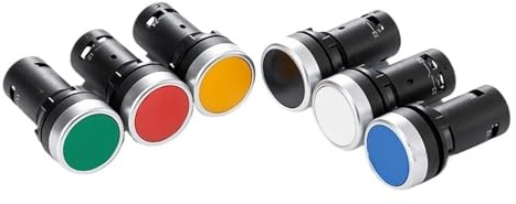 1Pcs LA38-11J 22mm Self-rest Electrical Push Button Switch Green Red 1NO 1NC 3 Pins Screws Terminals Computer PC(2P)