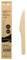 Monouso | 25 Cuchillos de Madera Enfundados, 16,5cm | Envueltos Individual, Cubiertos Desechables, Cubiertos Madera, Biodegradables, Compostables