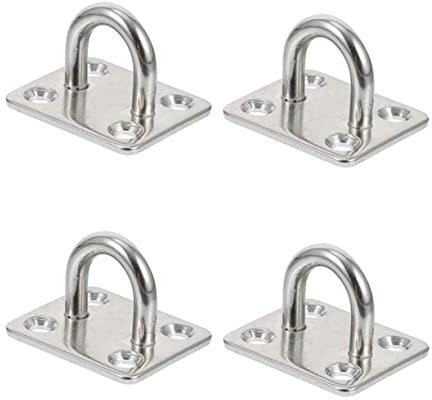 GARVALON 4stücke U-förmige Edelstahl-deckenhaken Für Haushaltsanwendungen Vielseitige Aufhängemöglichkeiten Für Schwinghänger Und Mehr Installieren Für Bad Küche Und Lagerung