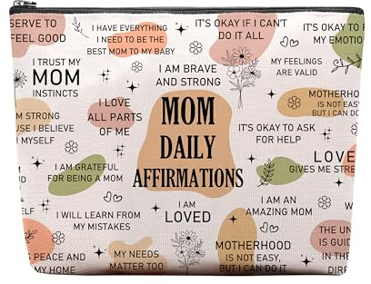 CEASQVAA Bride Gifts Makeup Bag, Engagement & Bridal Shower Gifts, In My Wifey Era Cosmetic Zipper Bag Pouch, Mom Daily Affirmations