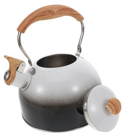 Mobestech Whistling Stainless Steel Tea Kettle Stovetop Kettle Gas Stove Compatibility for Quick Boil