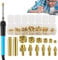 130 Pieces Heat Set Insert for 3D Printing Components Parts with Soldering Iron Heat-Set Threaded Inserts with Insert Tip,M2 M2.5 M3 M4 M5 M6 M8,Press Tool Brass Metric Knurled Nuts