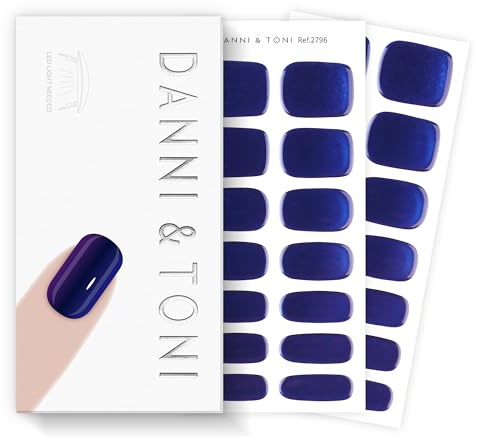 DANNI & TONI Halb ausgehärtete Gel Nagelfolien (Klein Flash) Spiegeleffekt uv Gel Nagelfolie Nagelsticker Nageldesign Selbstklebend Wraps 28 Aufkleber