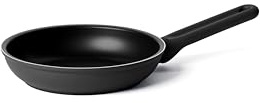 Guzzini COOK&COLOR Padella Antiaderente, 20cm, Alluminio Forgiato con Rivestimento Ceramico, Manico Ergonomico, Nero - 09689410