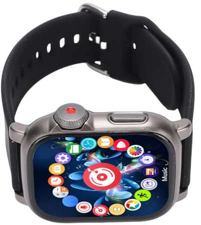 Generic Wearable Bluetooth 5.4 MP3 Player with Touch Screen Speaker for Running Fitness Tracker, ABS Gray 2.01-inch 400mAh (16G)