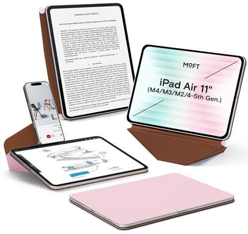 MOFT Dynamic Folio Hülle für iPad Air 11 (M4 2026/M3 2025/M2 2024/4/5.Gen) | 20+ Blickwinkel | Ultra-dünn | Schlank | Nahtlos Snap-on | Magnetständer | Tragbar | Zweifarbig | Auto Wake/Sleep