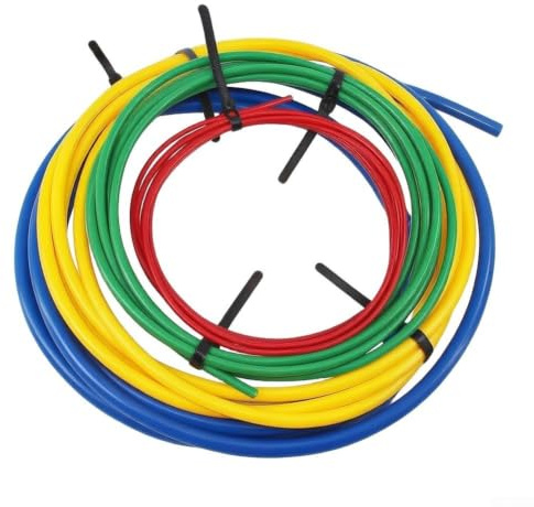 Tubo isolato da 1/4 '' 3/8'' 1/2'' 5/8 '' raccordo per condizionatore d'aria a doppia coppia, plastica PE di alta qualità, lunghezza di 4 metri (2 m)