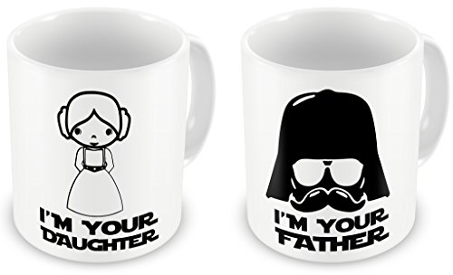 iMage Doppia Tazza Festa del papà Coppia Star Tuo Padre Tua Figlia - Eventi