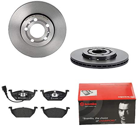 2 Bremsscheiben belüftet 256 mm + Bremsbeläge Vorne von Brembo Innenbelüftet (1420-53479) Bremsensatz Bremsanlage Bremsen-Kit,Bremsenset, Bremsscheiben, Bremsbeläge, Bremsen-Set, Beläge, Bremsbelag,
