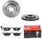 2 Bremsscheiben belüftet 256 mm + Bremsbeläge Vorne von Brembo Innenbelüftet (1420-53479) Bremsensatz Bremsanlage Bremsen-Kit,Bremsenset, Bremsscheiben, Bremsbeläge, Bremsen-Set, Beläge, Bremsbelag,