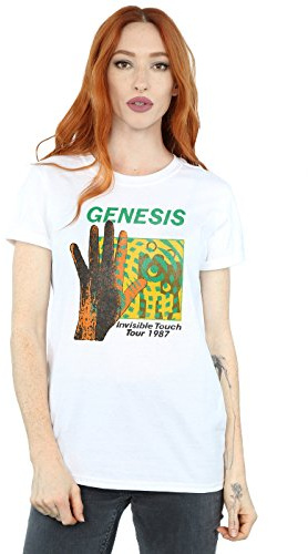 Genesis Women's Invisible Touch Tour Boyfriend Fit T-Shirt X-Large White