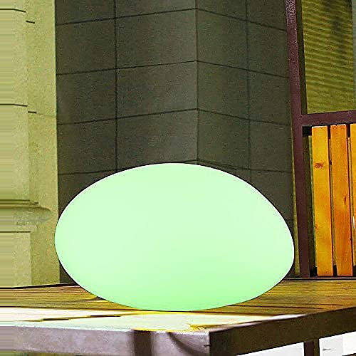 Dapo LED-Solar-Leuchte-Lampe Maki Steinform 40x30x16cm Garten-Party-Terrassen-Balkon-Teich-Dekoration (Stein)