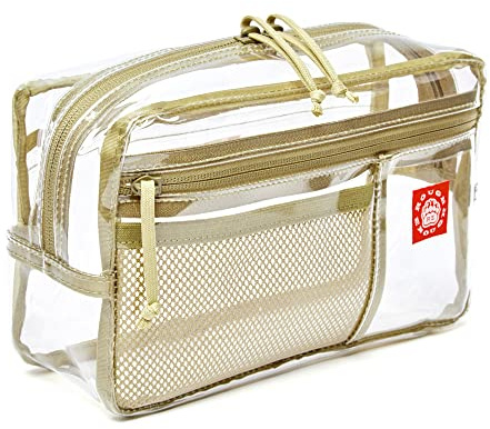 Rough Enough transparente TSA-konforme Toilettenartikeltasche Make-up Organizer Reiseuntensilien Accessories Kosmetiktasche für Männer Frauen Jungen Mädchen Sport Flughafen Reißverschlusstasche